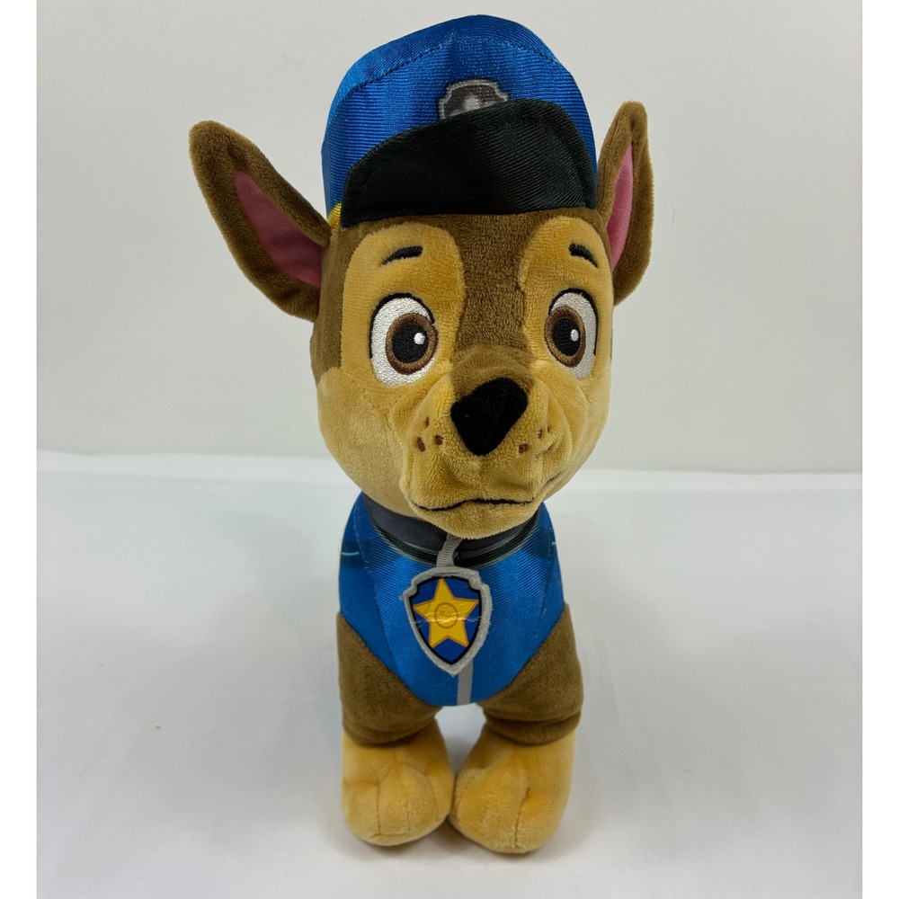 Paw Patrol Heroic Chase Plush Toy Small Blue Brown Good Condition Nick Jr Plush